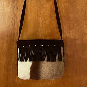 Vintage Hair on Hide Crossbody bag